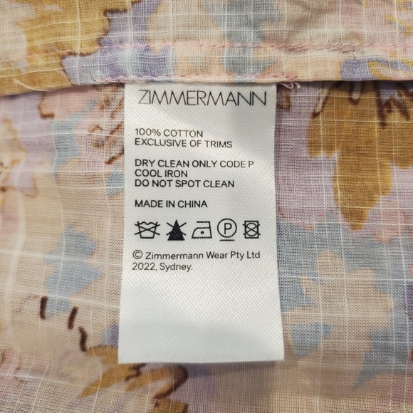 Zimmermann Floral Maxi Dress in Purple and Orange - Picture 8 of 16